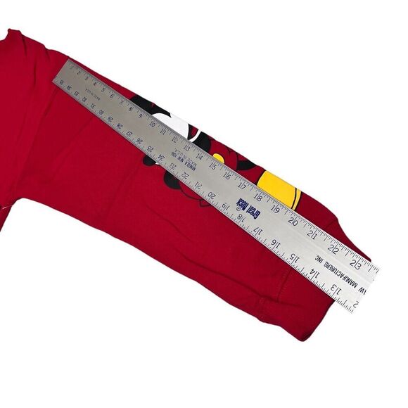 Disney Sweatshirt‎ WMNS XL Red Mickey Mouse Gold Vacation Parks Ears Family Cozy - Picture 7 of 9